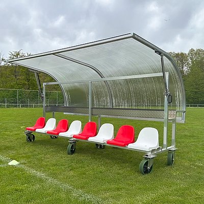 Sport-Thieme Mobile Spielerkabine "Team", 10 Sitze