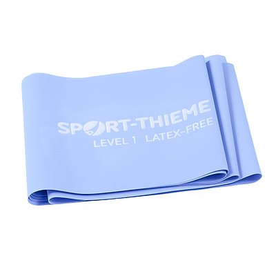 Sport-Thieme Fitnessband "125 latexfrei", Hellblau, Leicht, 2,5 m