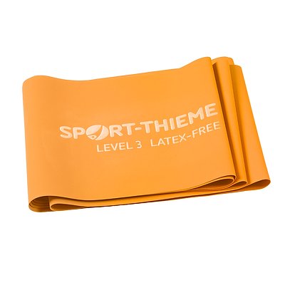 Sport-Thieme Fitnessband "125 latexfrei", Stark, Orange, 2,5 m