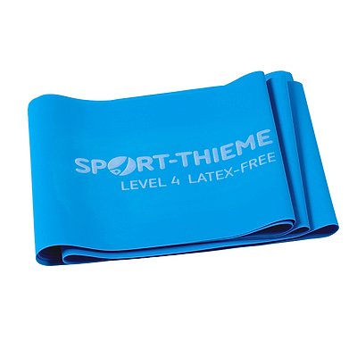 Sport-Thieme Fitnessband "125 latexfrei", Blau, Extra stark, 2,5 m