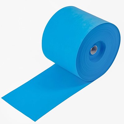 Sport-Thieme Fitnessband "125 latexfrei", Blau, Extra stark, 45,5 m