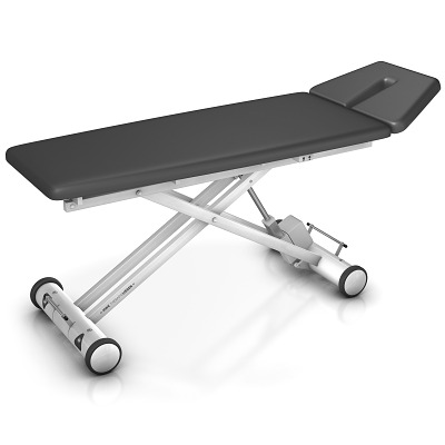 HWK Therapieliegen Elektrische Therapieliege "Solid E2", 65 cm, Anthrazit, Weiß
