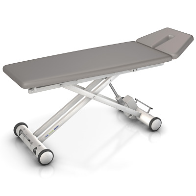 HWK Therapieliegen Elektrische Therapieliege "Solid E2", 80 cm, Chrom, Weiß