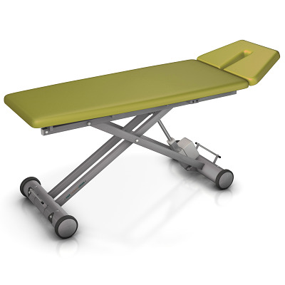 HWK Therapieliegen Elektrische Therapieliege "Solid E2", 65 cm, Limone, Graualuminium