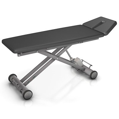 HWK Therapieliegen Elektrische Therapieliege "Solid E2", 80 cm, Anthrazit, Graualuminium