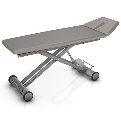 HWK Therapieliegen Elektrische Therapieliege "Solid E2", 80 cm, Chrom, Graualuminium