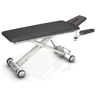 HWK Therapieliegen Elektrische Therapieliege "Solid E4", 65 cm, Anthrazit, Weiß