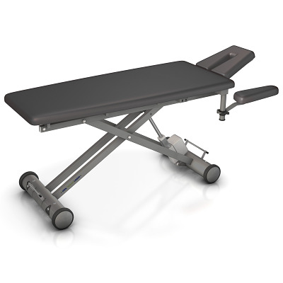 HWK Therapieliegen Elektrische Therapieliege "Solid E4", 65 cm, Anthrazit, Graualuminium