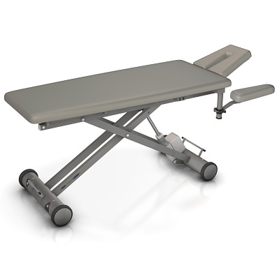 HWK Therapieliegen Elektrische Therapieliege "Solid E4", 65 cm, Chrom, Graualuminium