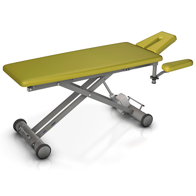 HWK Therapieliegen Elektrische Therapieliege "Solid E4", 65 cm, Limone, Graualuminium