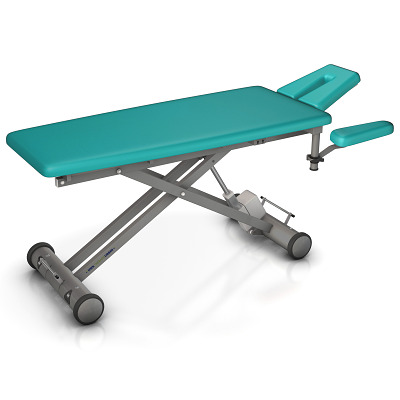 HWK Therapieliegen Elektrische Therapieliege "Solid E4", 65 cm, Agave, Graualuminium