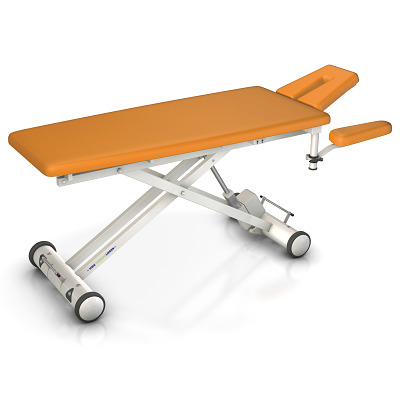 HWK Therapieliegen Elektrische Therapieliege "Solid E4", 80 cm, Mango, Weiß