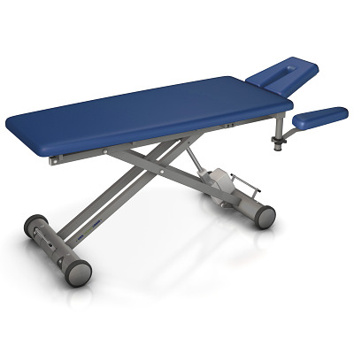 HWK Therapieliegen Elektrische Therapieliege "Solid E4", 80 cm, Atoll, Graualuminium