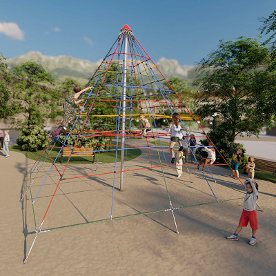 Huck Seilspielgeräte Seilpyramide "Super-Climb", Maxi