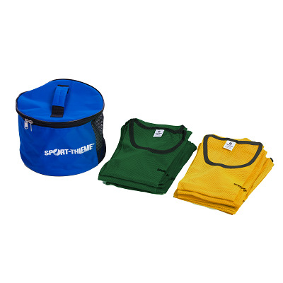 Sport-Thieme Kennzeichnungswesten-Set "Premium", Kinder, Gelb/Grün