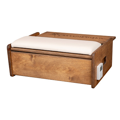 Thumbnail - "RelaxSensation Wärme-Therapiebox ""ManuTherm"", Traubenkerne, Creme, Nussbaum"