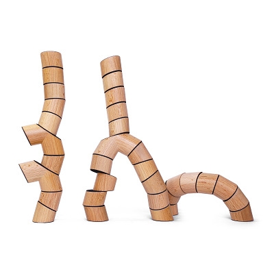 Frechling Konstruktionsspiel "Loggos", L, Buche, 33 Steine