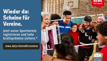 Sport-Thieme ist Hauptpartner für REWE Aktion "Scheine für Vereine"
