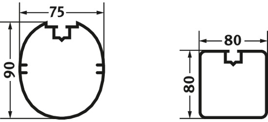 7-/8-mands alu-fodboldmål 5x2 m. Kvadratprofil. Med bundrumme. Flytbart.