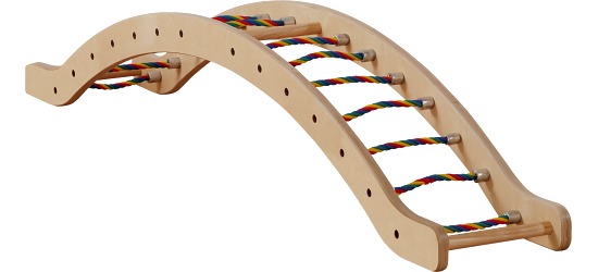 Climbing See-saw with Rope Rungs