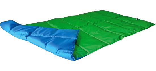 Enste® Vægttæppe 180x90 cm / Grøn-Blå, Yderbetræk Suratec