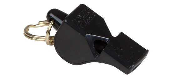 Fox 40 Schiedsrichter-Pfeife Schwarz