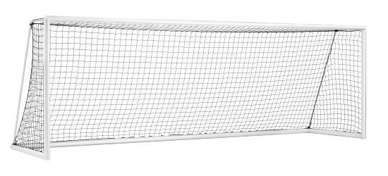 Sport-Thieme® Großfeld-Fußballtor „Kompakt Plus“, Weiß einbrennlackiert, transportabel