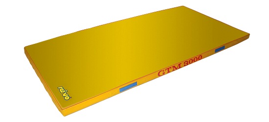 Sport-Thieme® "GTM 3000" Apparatus Gymnastics Mat 200x100x6 cm, 17 kg, Yellow