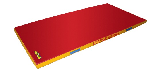 Sport-Thieme® "GTM 3000" Apparatus Gymnastics Mat 200x100x6 cm, 17 kg, Red