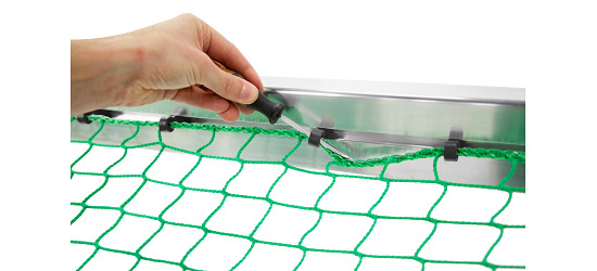 Sport-Thieme Mini-Fußballtor, vollverschweißt 1,20x0,80 m, Tortiefe 0,70 m, Inkl. Netz, grün (MW 10 cm)