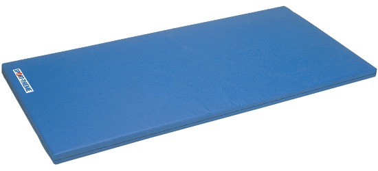 blue gymnastics mat