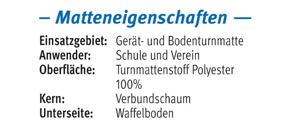 Sport-Thieme® Turnmatte "Sportime" 150x100x4 cm, 9 kg