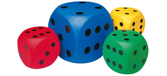 Volley® Dice Blue, 16 cm