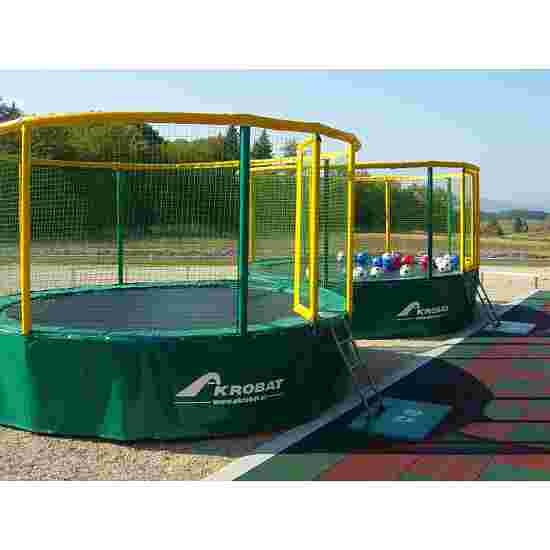 Akrobat Trampolin &quot;Gallus&quot; Grøn-gul, 360 cm