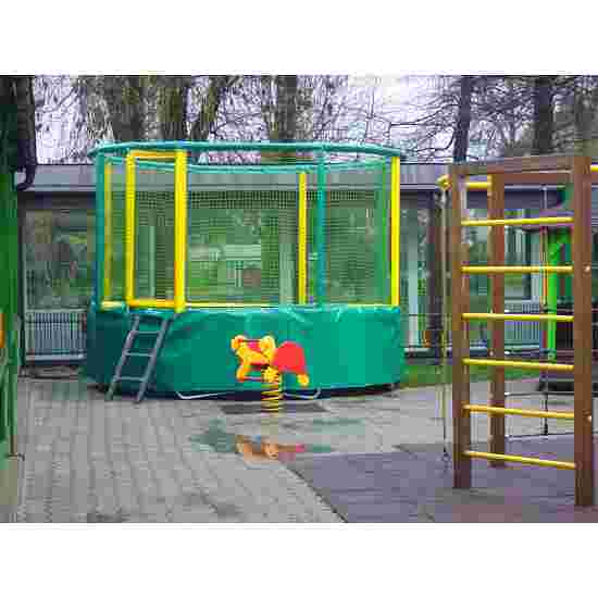 Akrobat Trampolin &quot;Gallus&quot; Grøn-gul, 360 cm
