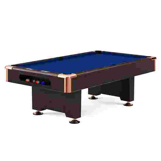 Automaten Hoffmann Billardbord &quot;Club Pro III&quot; dekor valnød 8 ft (Spillefelt 224x112 cm), Simonis 860, Royal-blå