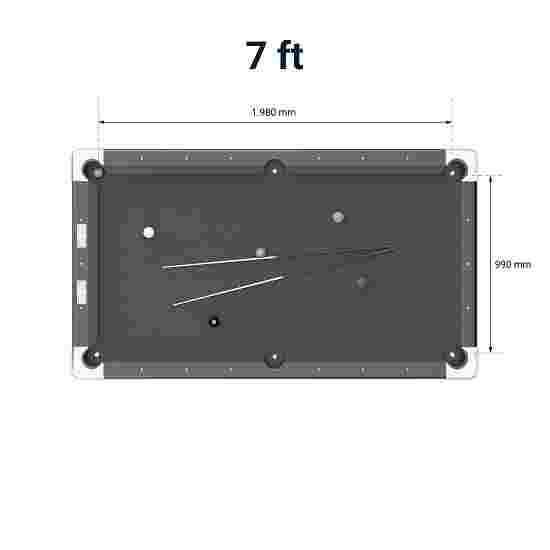 Automaten Hoffmann Billardbord &quot;Club Pro III&quot; dekor valnød 7 ft (Spillefelt 198x99 cm), Anti-plet, Blå