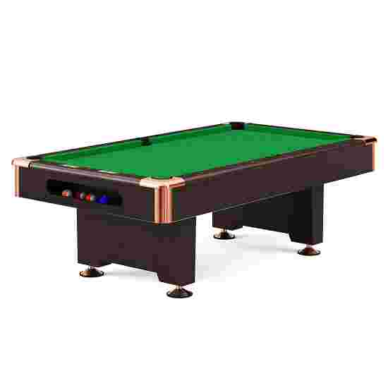 Automaten Hoffmann Billardbord &quot;Club Pro III&quot; dekor valnød 9 ft (Spillefelt 254x127 cm), Simonis 860, Æblegrøn