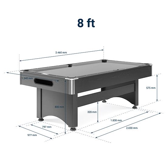 Automaten Hoffmann Billardbord "Galant Black Edition" 8 ft