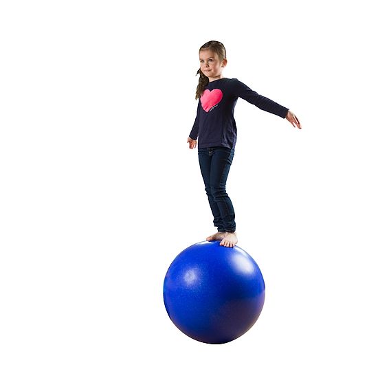 Balance Ball ø approx. 60 cm, 12 kg, Dark blue with silver glitter