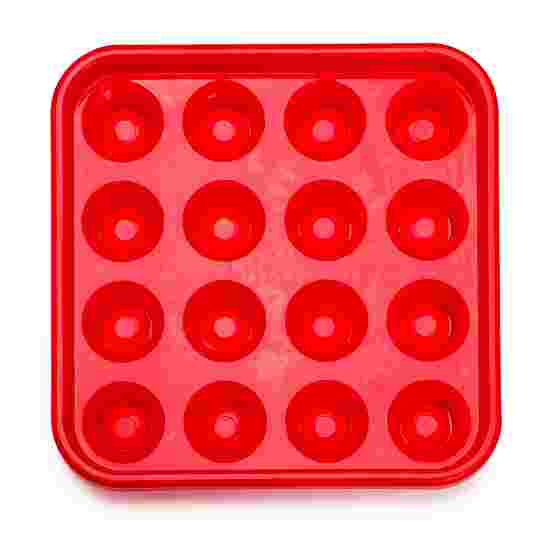 Balltablett für 16 Pool-Kugeln Rot