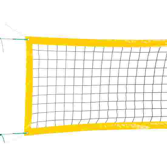 Beach-Volleyball-Training-Netz 8,5 x 1,0 m mit Stahlseil gelb Spielfeld 8 x 16 