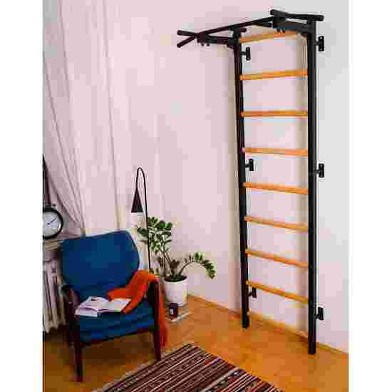 BenchK Ribbevæg Fitness-System &quot;721&quot;, med fastmonteret pull-up stang  311B, Sort