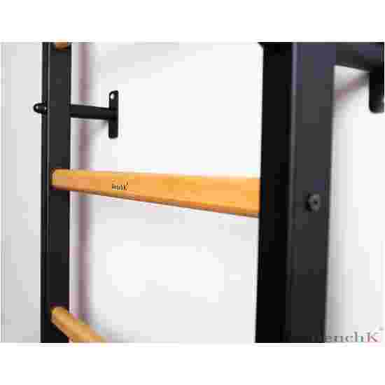 BenchK Ribbevæg Fitness-System &quot;721&quot;, med fastmonteret pull-up stang  311B, Sort