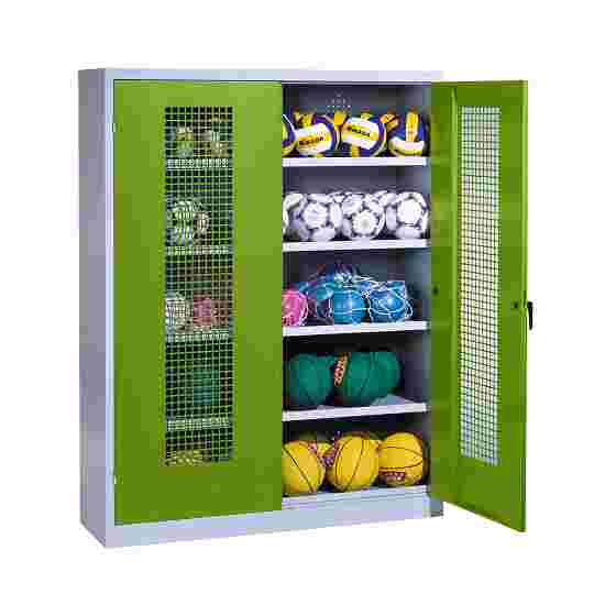 C+P Ball Cabinet Viridian green (RDS 110 80 60), Light grey (RAL 7035), Single closure, Ergo-Lock recessed handle