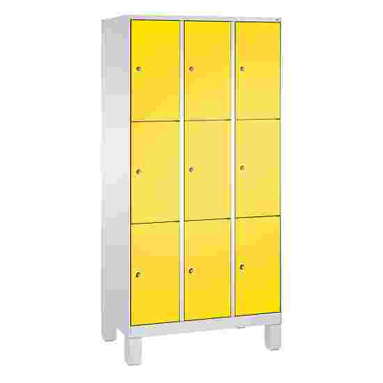 C+P Fächerschrank &quot;S 3000 Evolo&quot; 185x90x50 cm/ 9 Fächer, Sonnengelb (RDS 080 80 60)
