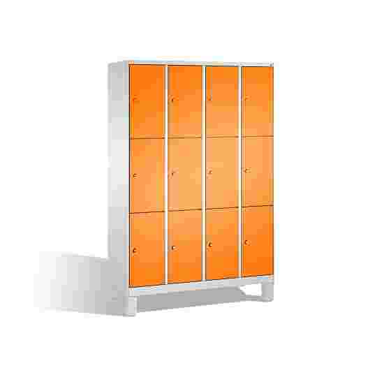 C+P Fächerschrank &quot;S 3000 Evolo&quot; 185x120x50 cm/ 12 Fächer, Gelborange (RAL 2000)