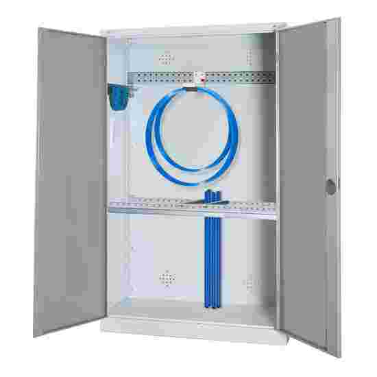 C+P Modular sports equipment cabinet Light grey (RAL 7035), Light grey (RAL 7035), Single closure, Ergo-Lock recessed handle