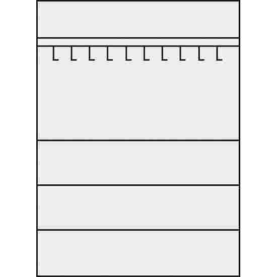 C+P Sportredskabsskab med helplade fløjdøre (Type 2), HxBxT 195x120x50 cm Lysegrå (RAL 7035), Lysegrå (RAL 7035), Enkeltlåsning, Ergo-Lock forsænket håndtag