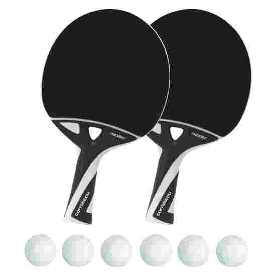 Cornilleau Tischtennisschläger-Set &quot;Nexeo X70&quot; Bälle Weiß